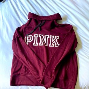 PINK cowl neck sweatshirt